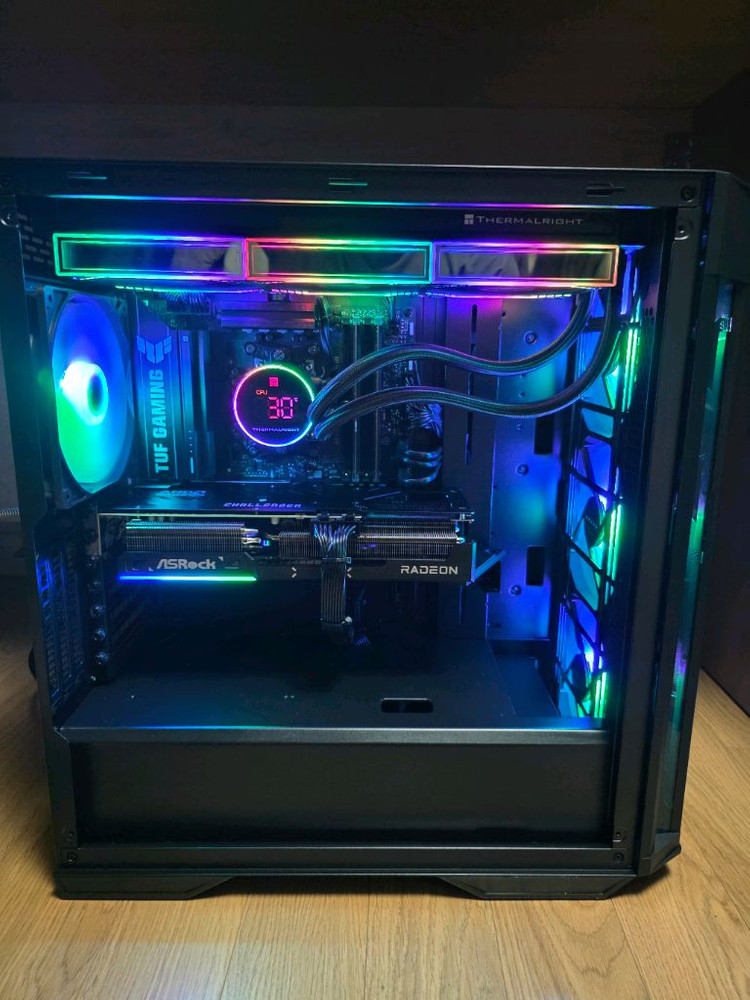 AMD 라이젠 9800x3d, 라데온9070xt 등 컴퓨터 본체 판매 이미지