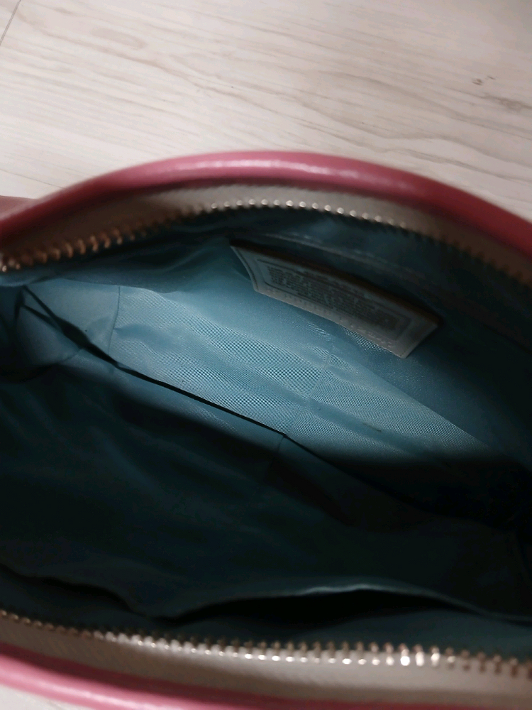 코치 가죽 호보백, 살구분홍색 이미지