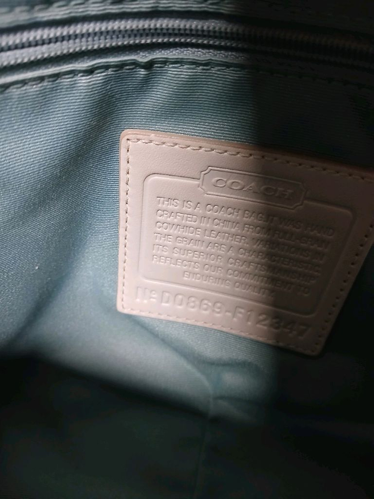 코치 가죽 호보백, 살구분홍색 이미지