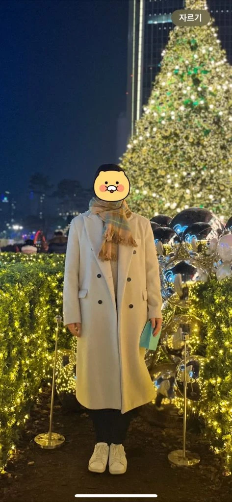 DECOROSO 데꼬로소 베이지 더블 롱코트 XL 남자코트 착샷있음 이미지