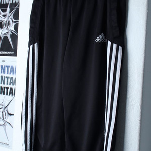 (M-L) 아디다스 반바지 팬츠 축구 밴딩 블랙 이미지