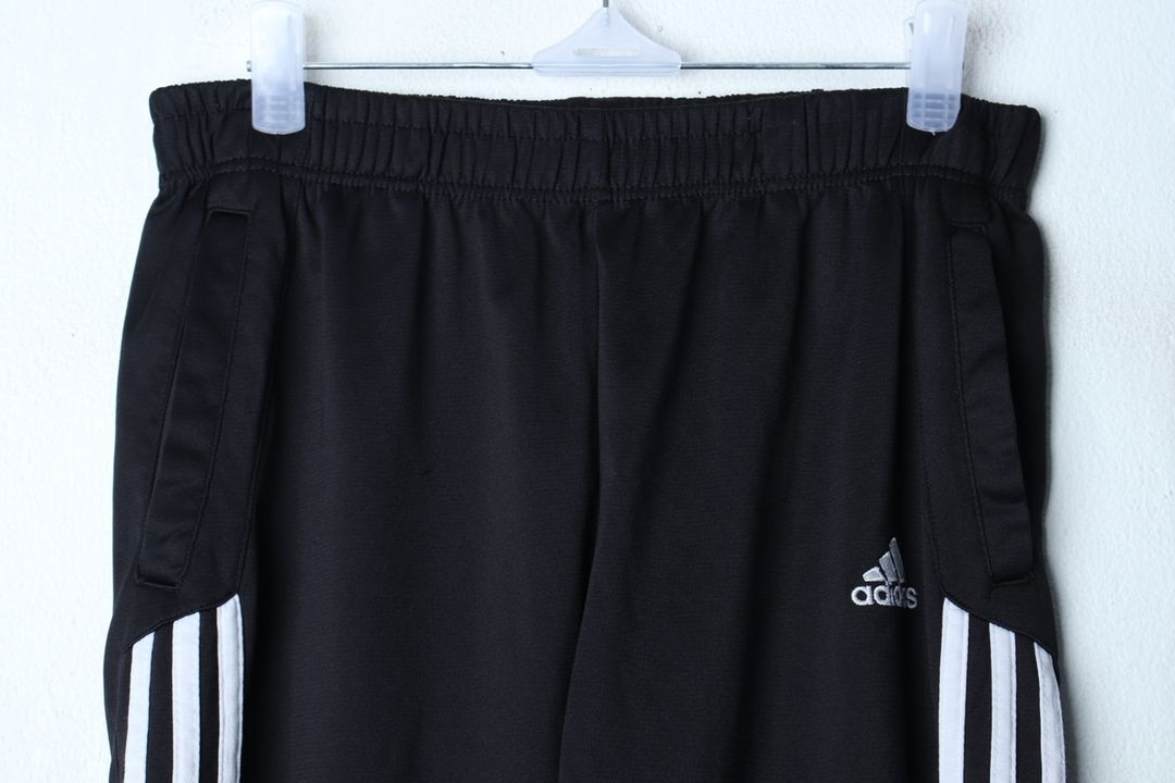 (M-L) 아디다스 반바지 팬츠 축구 밴딩 블랙 이미지