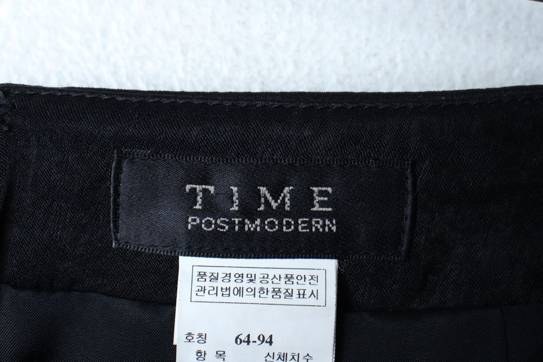 W(S) 타임 스커트 치마 한섬 H라인 매쉬 블랙 이미지