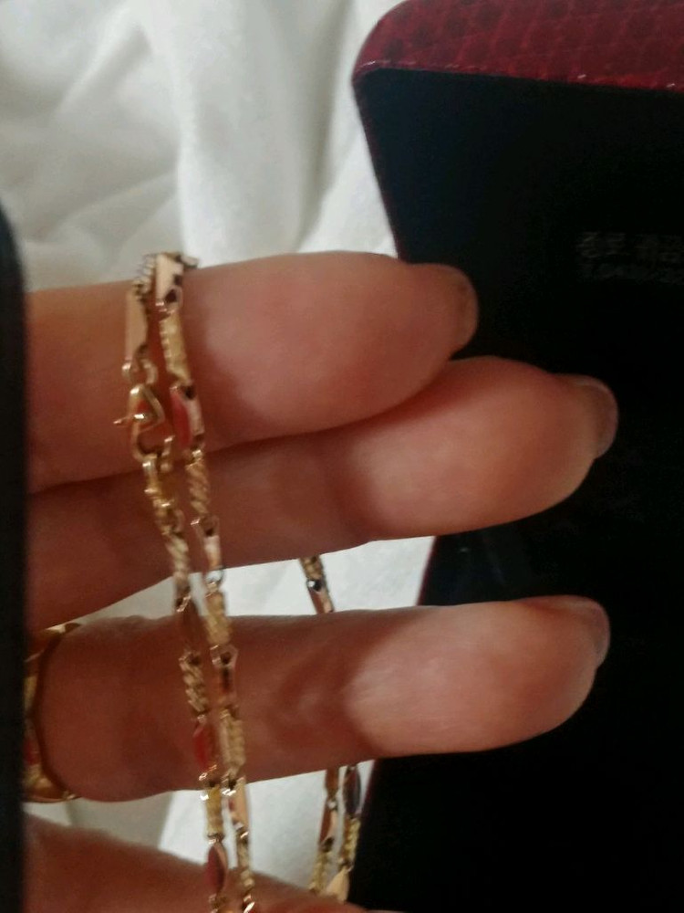 14k목걸이35cm여분줄2cm1.7돈 이미지