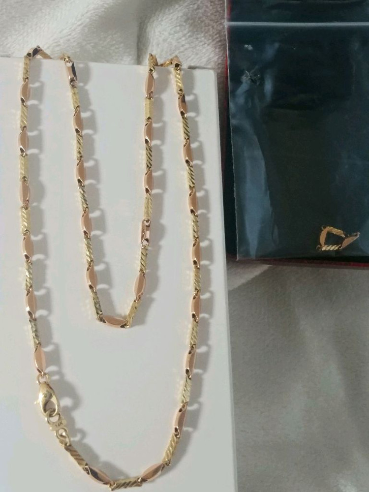 14k목걸이35cm여분줄2cm1.7돈 이미지