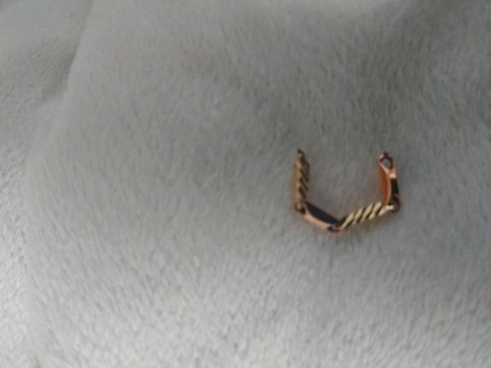 14k목걸이35cm여분줄2cm1.7돈 이미지