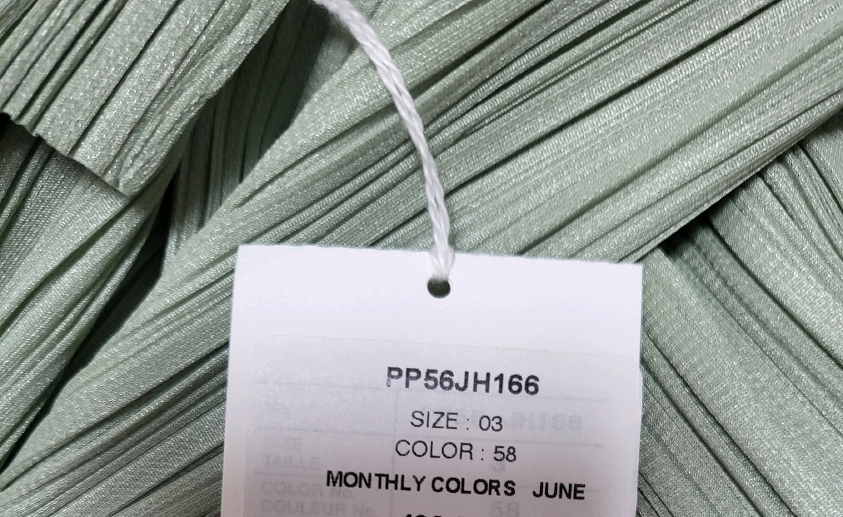 이세이미야케 플리츠플리즈 원피스 6월 먼슬리 원피스 파스텔 그린 3사이즈 이미지