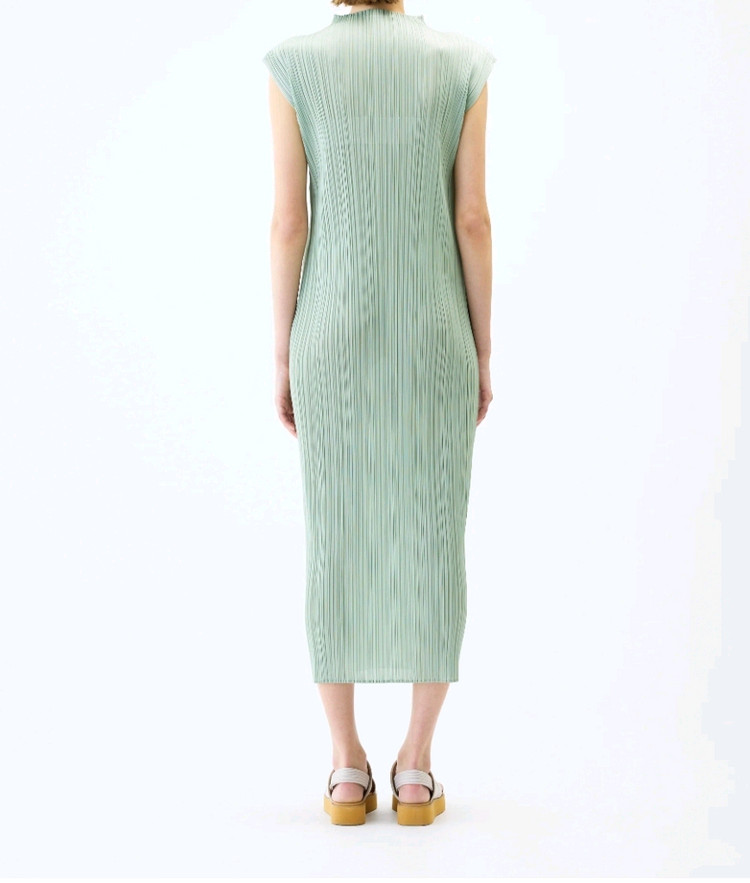 이세이미야케 플리츠플리즈 원피스 6월 먼슬리 원피스 파스텔 그린 3사이즈 이미지