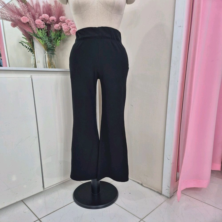 짱짱 밴딩 날씬핏 부츠컷 니트팬츠 롱기장 66까지 이미지