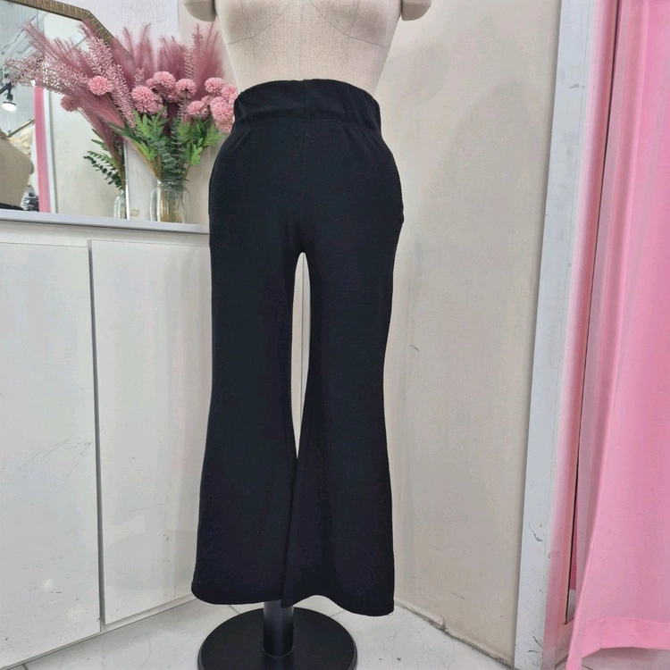짱짱 밴딩 날씬핏 부츠컷 니트팬츠 롱기장 66까지 이미지