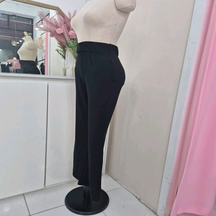 짱짱 밴딩 날씬핏 부츠컷 니트팬츠 롱기장 66까지 이미지