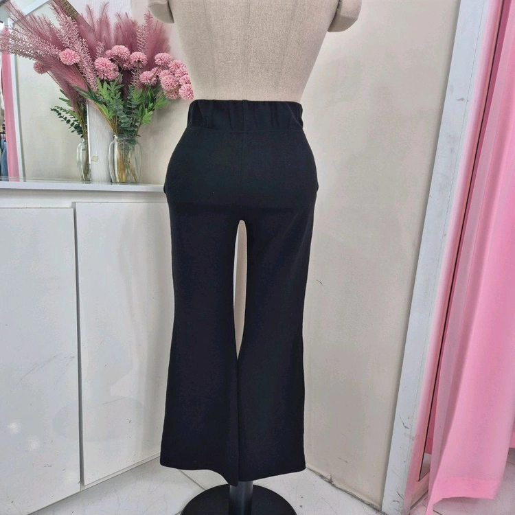 짱짱 밴딩 날씬핏 부츠컷 니트팬츠 롱기장 66까지 이미지