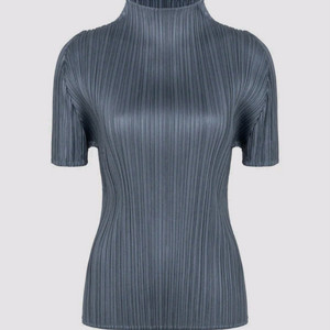 이세이미야케 플리츠플리즈 탑 5월 먼슬리 탑 다크 블루 그레이 이미지