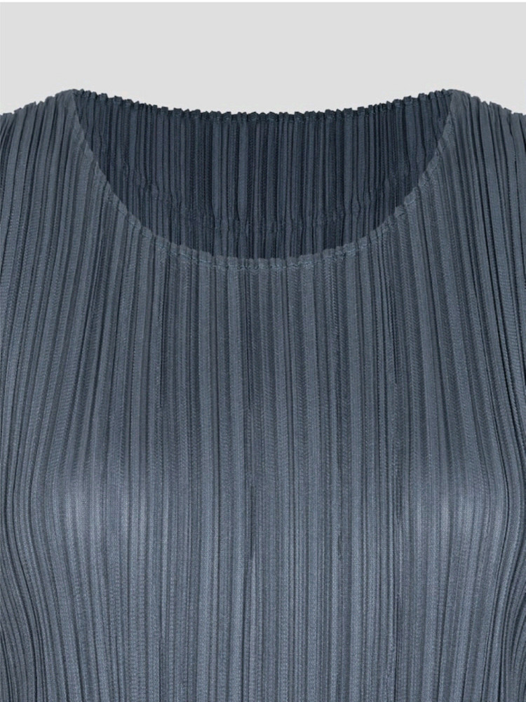 이세이미야케 플리츠플리즈 원피스 5월 먼슬리 원피스 다크 블루 그레이 3사이즈 이미지