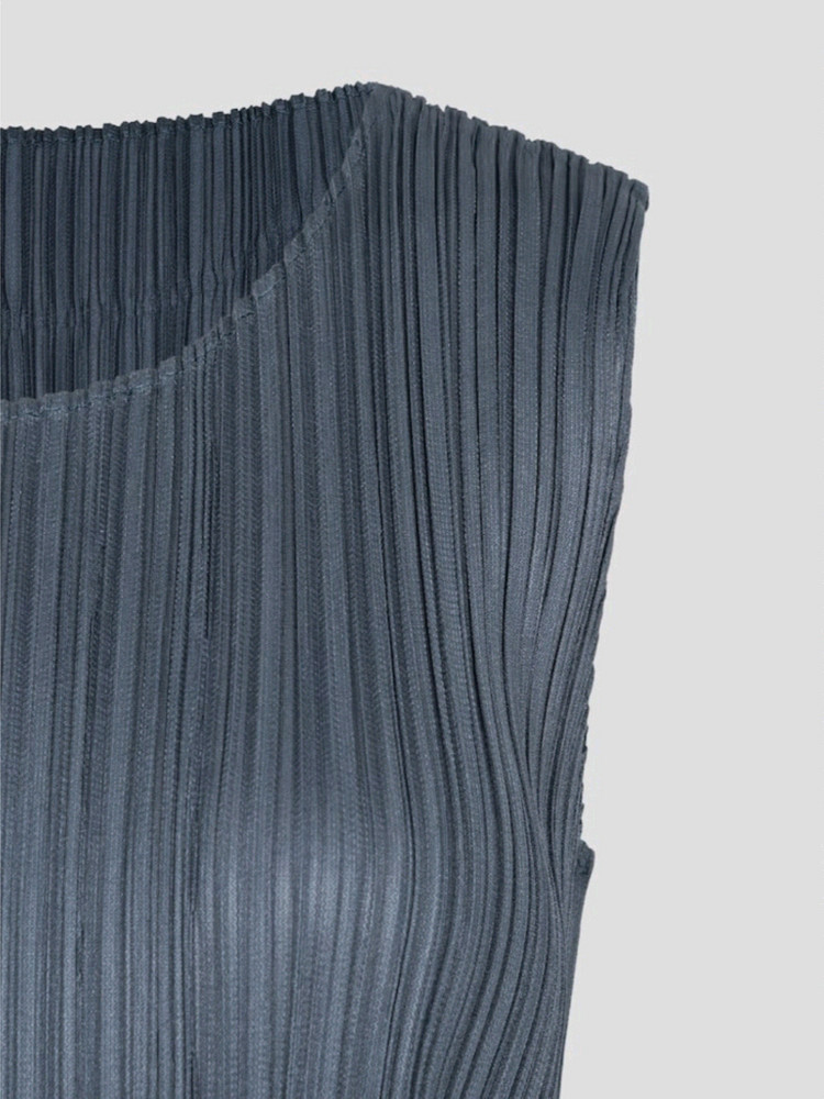 이세이미야케 플리츠플리즈 원피스 5월 먼슬리 원피스 다크 블루 그레이 3사이즈 이미지