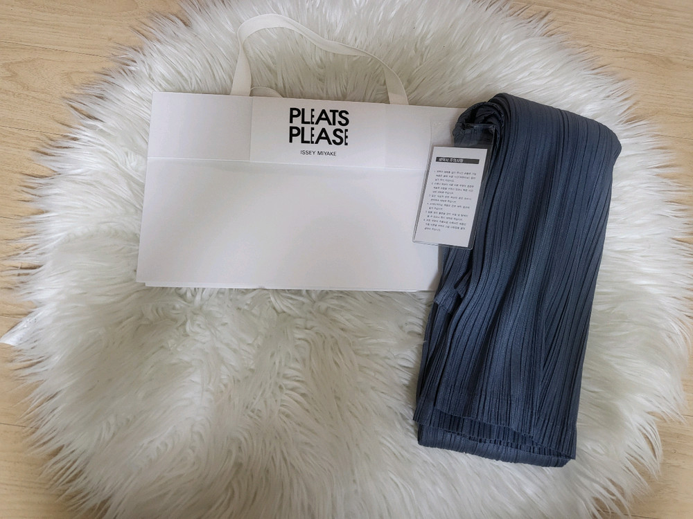 이세이미야케 플리츠플리즈 원피스 5월 먼슬리 원피스 다크 블루 그레이 3사이즈 이미지
