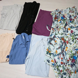 77~프리사이즈 여성 의류 7장 일괄 (원피스, 블라우스)무료배송 이미지