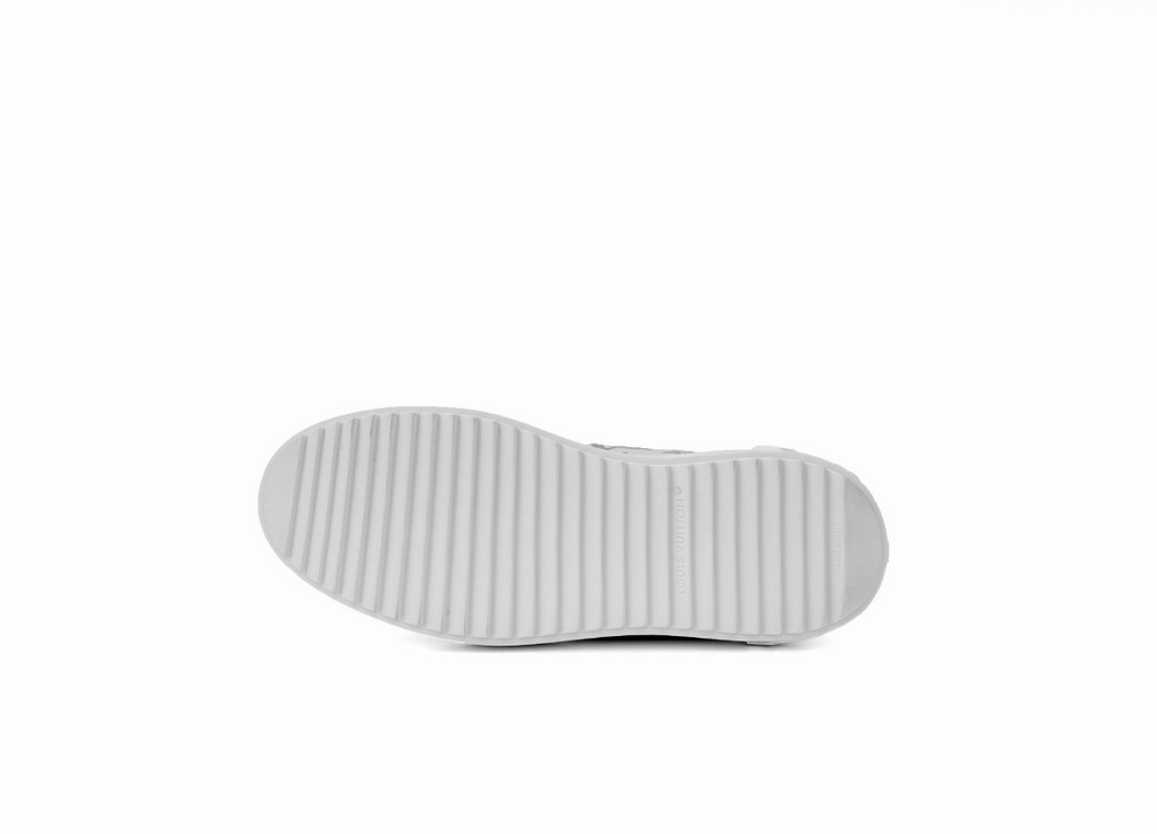 [37.5] 루이비통 여성 타임아웃 모노그램 로우탑 스니커즈 화이트 실버 이미지