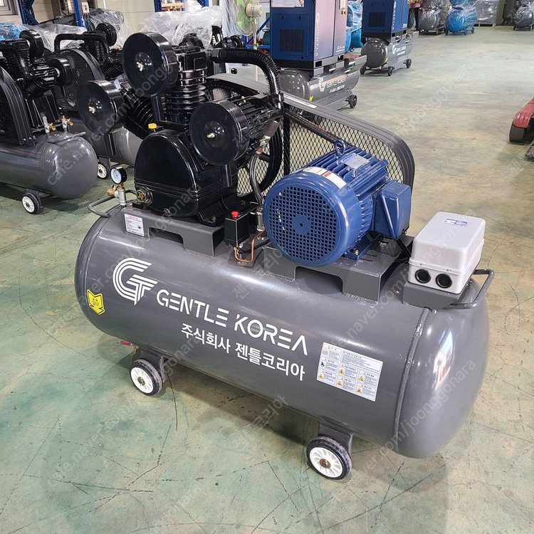 중고 10마력 400리터 콤프레샤 피스톤 젠틀코리아 이미지