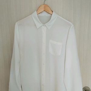 저스트원 링클프리 셔츠 블라우스 아이보리 L사이즈 이미지