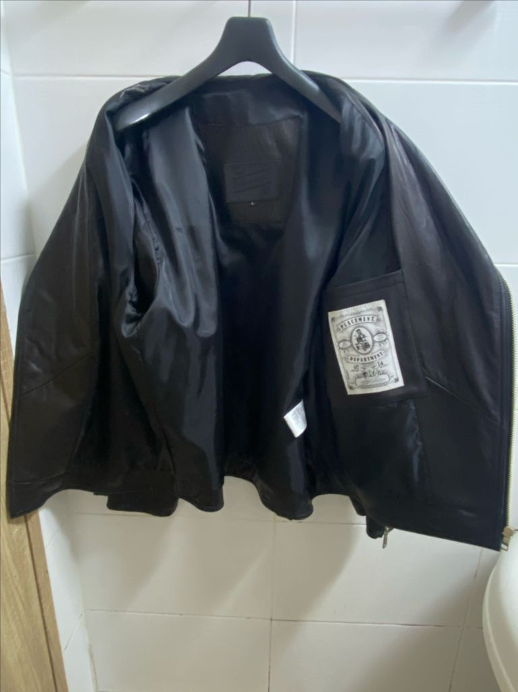 남성 양가죽 자켓 L 사이즈 블랙 라이더 가죽 점퍼 이미지