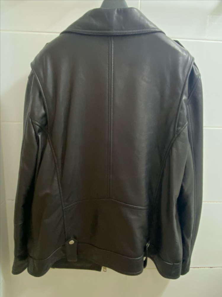 남성 양가죽 자켓 L 사이즈 블랙 라이더 가죽 점퍼 이미지
