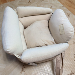 두그루 강아지카시트 애견 차량이동 반려견차시트 [프리미엄 2WAY 베이지 엠보스] 이미지