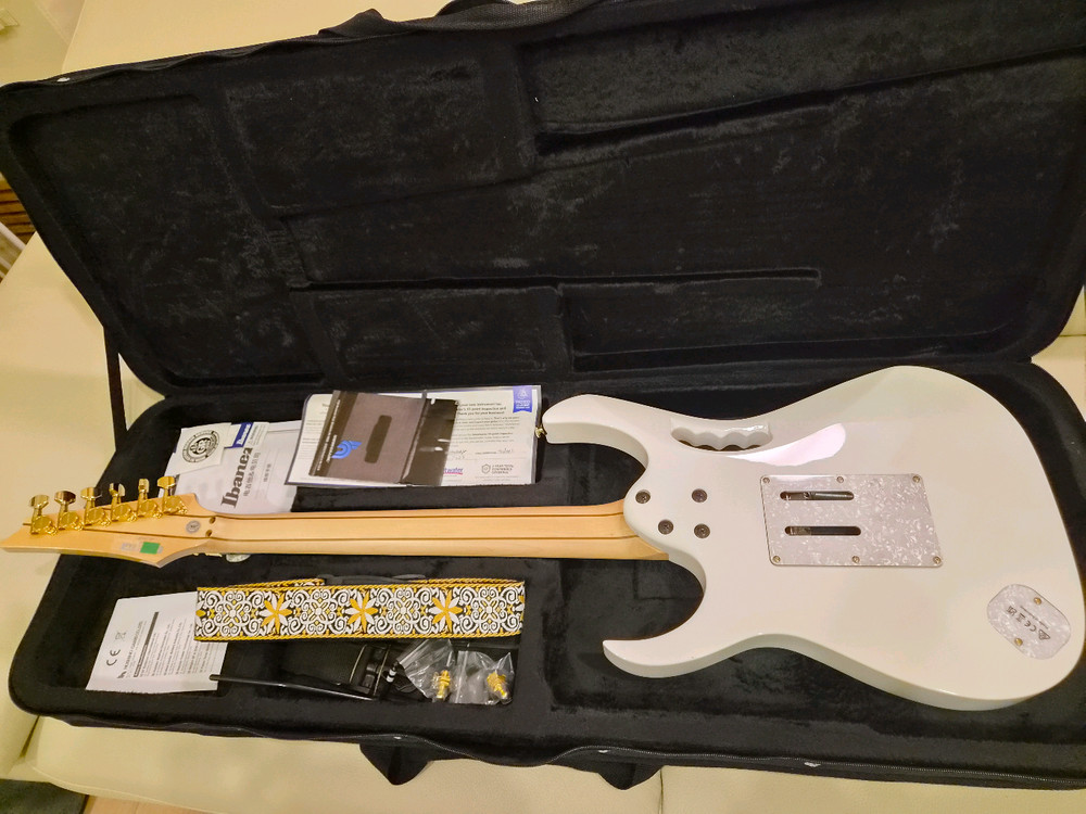 아이바네즈 스티브바이 잼 화이트 JEM7VP 일렉기타 이미지