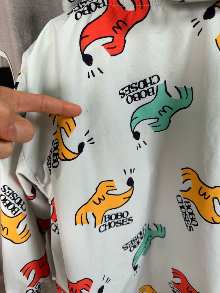 키즈 프린트 바람막이 자켓 이미지