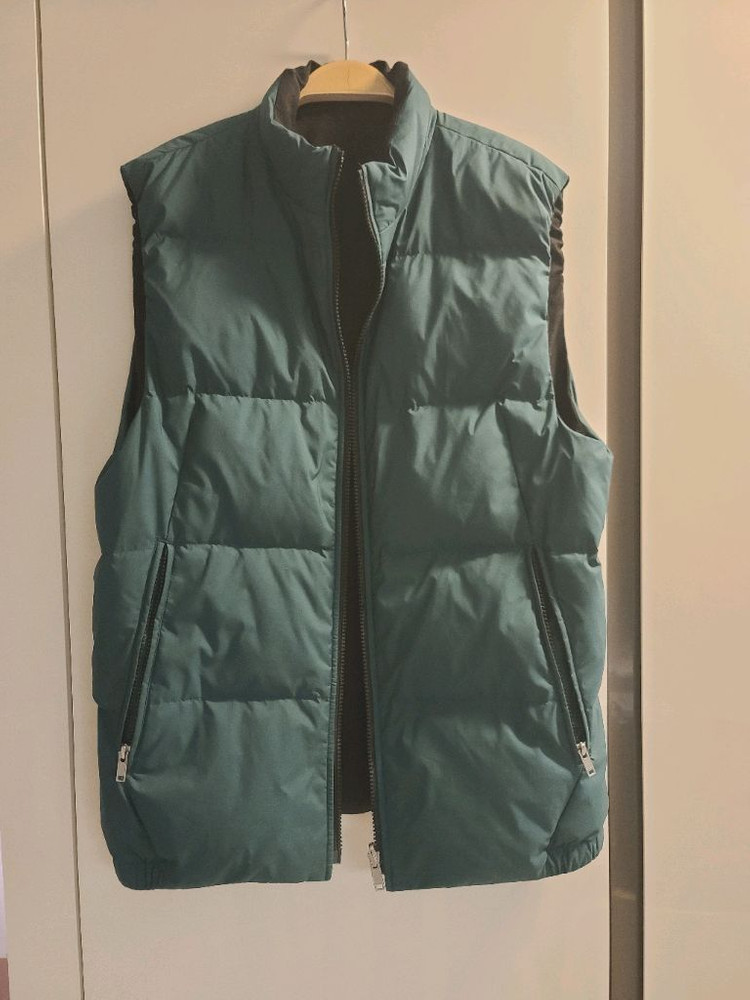 남성 Theory 띠어리 그린 오리털 덕다운 패딩조끼 베스트 아우터 S / 마크앤로나 콜롬비아 골프복 제이린드버그 이미지