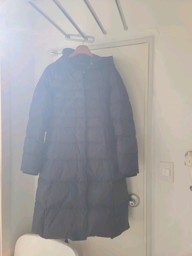 여성 Cacharel Paris 까사렐 구스다운 후드 롱패딩 경량 겨울 아우터 77 / 자라 지컷 오일릴리 랑방 이미지