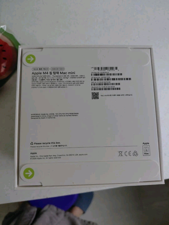 맥 미니 M4 16GB/256GB SSD 미개봉 새제품 이미지