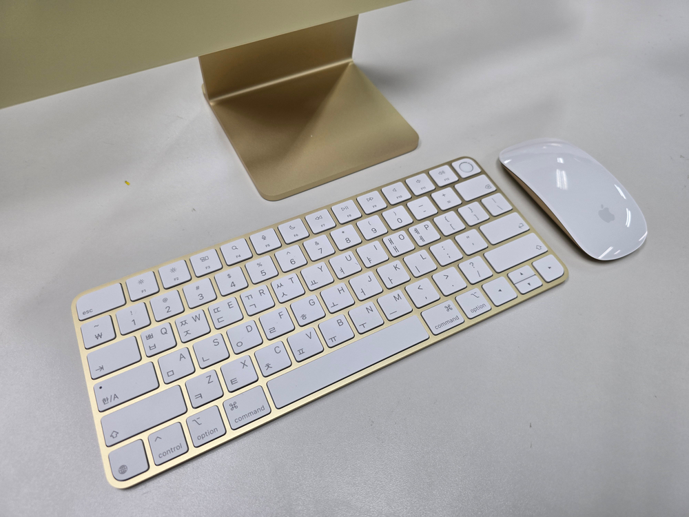 Apple 2024 아이맥 24 M4, 옐로, 10코어 이미지
