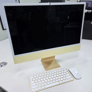 Apple 2024 아이맥 24 M4, 옐로, 10코어 이미지