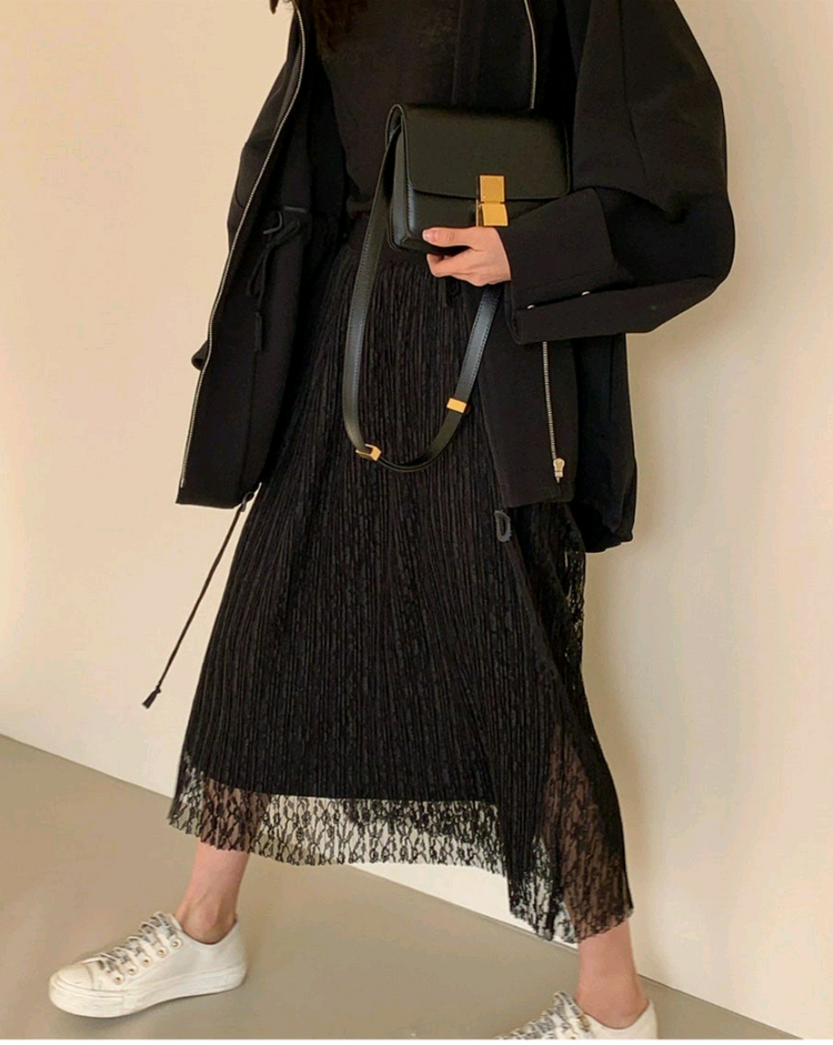 bowen 보웬 레이스 블라우스, 레이스 스커트 일괄 한섬 타임 마인 이미지