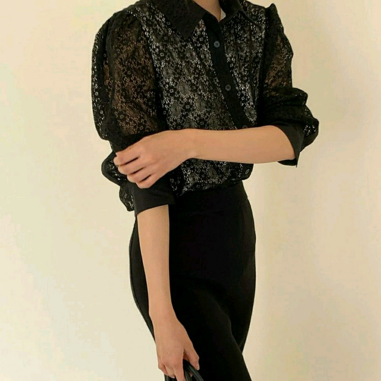 bowen 보웬 레이스 블라우스, 레이스 스커트 일괄 한섬 타임 마인 이미지