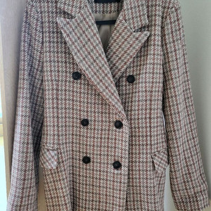 Soup 체크 더블 모직코트 55사이즈 이미지