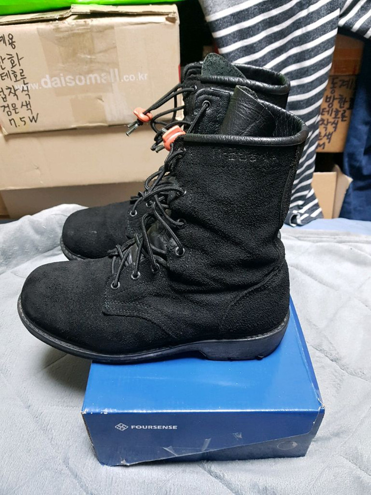 해병대 개선 봉합화 전투화 군화 255M 판매 이미지