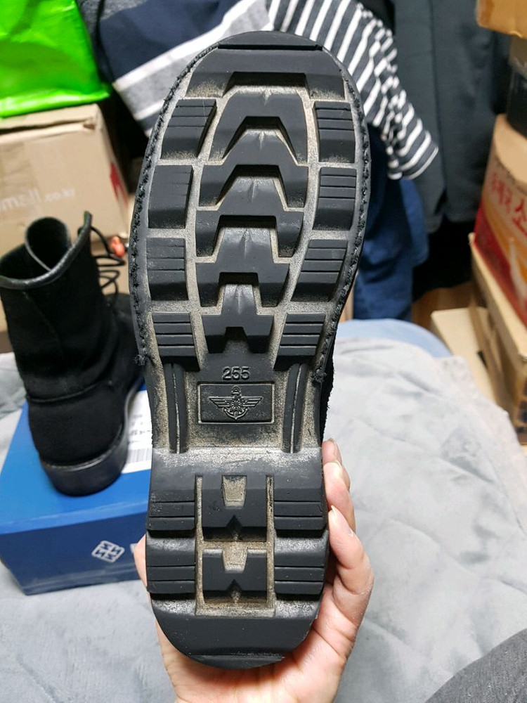 해병대 개선 봉합화 전투화 군화 255M 판매 이미지