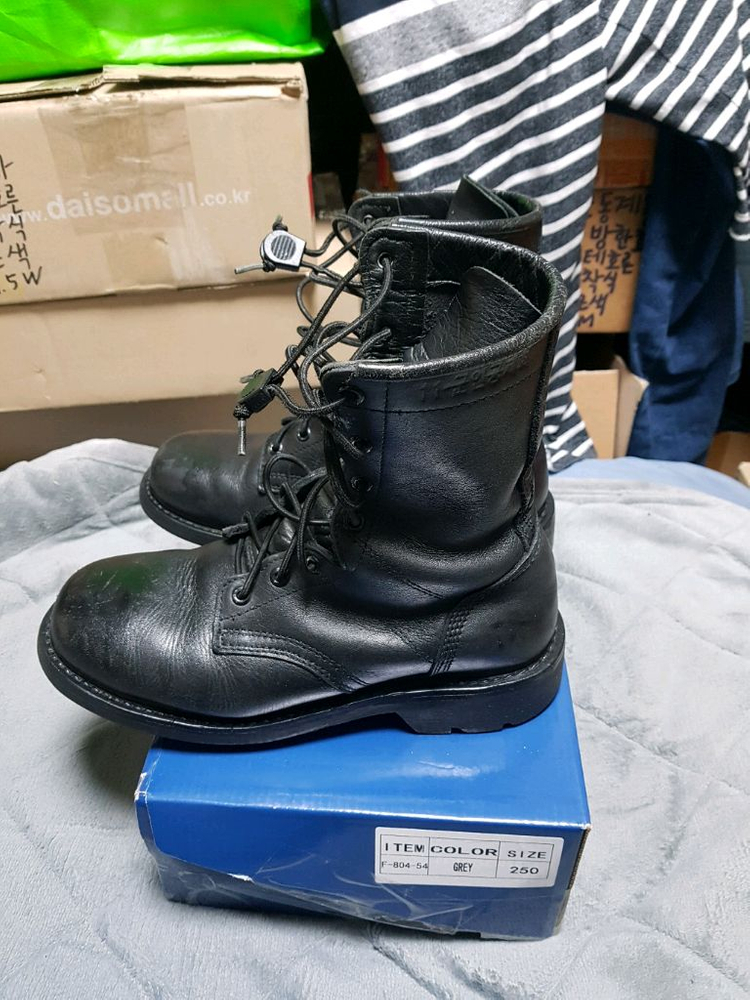 개선 봉합식 전투화 군화 255M 판매 이미지