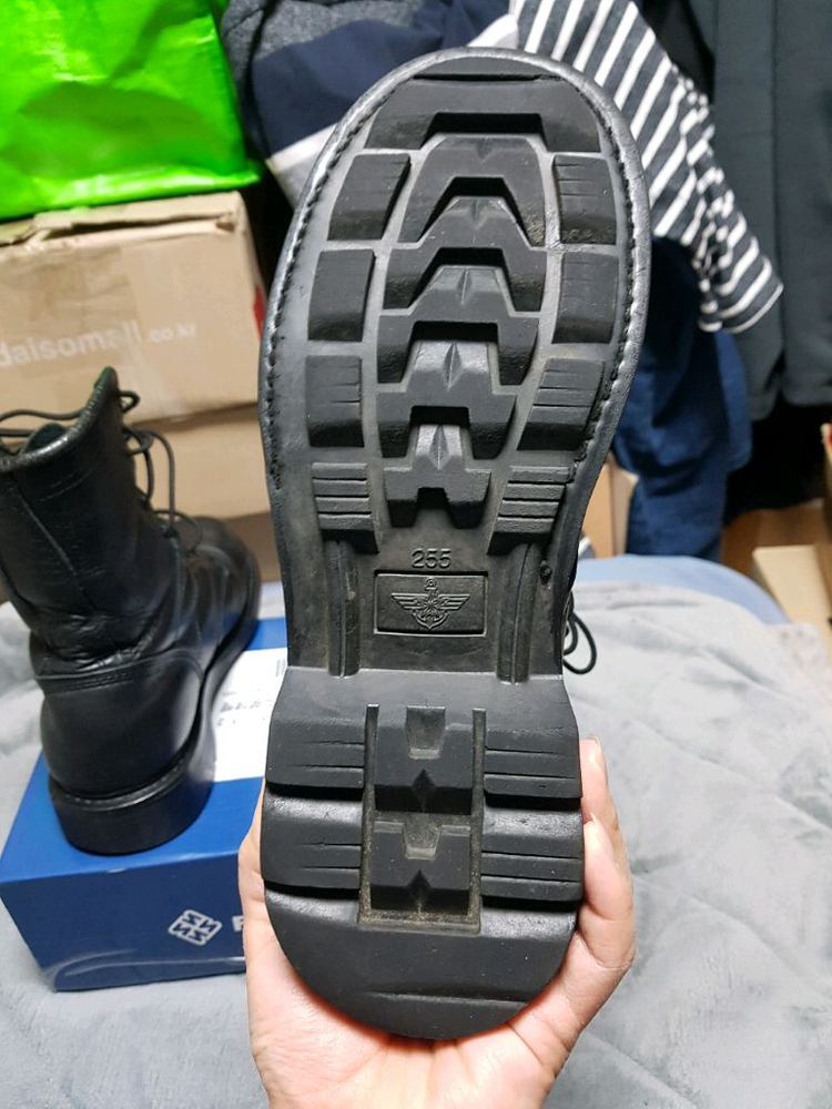 개선 봉합식 전투화 군화 255M 판매 이미지