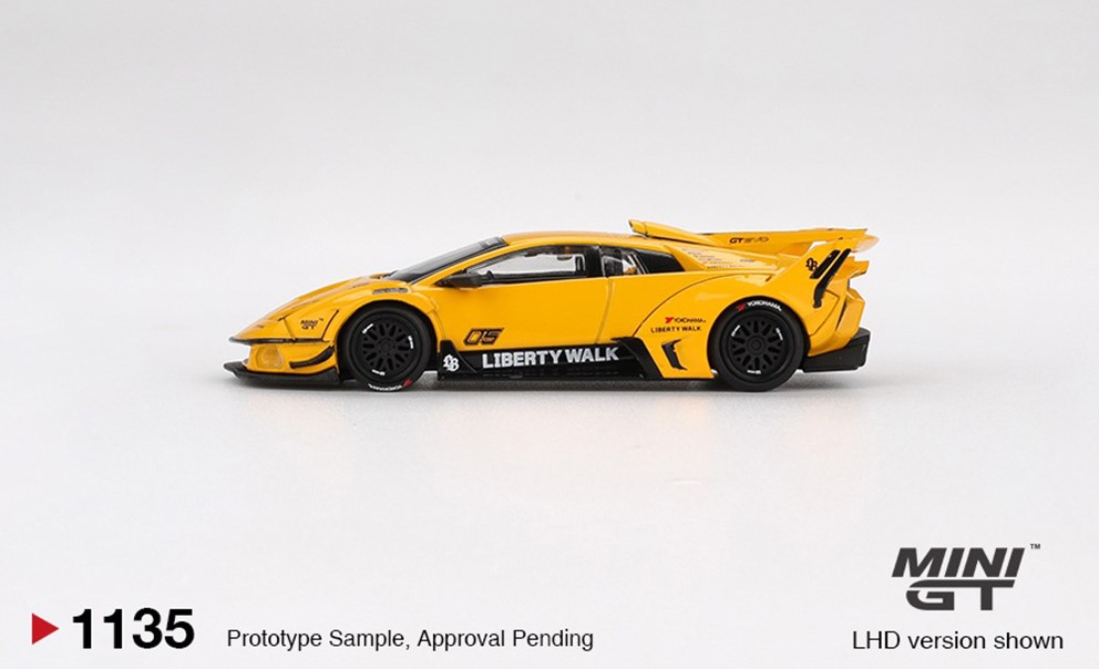 미니지티(1135) 1:64 람보르기니 LB-실루엣웍스 무르시엘라고 GT EVO - 옐로우 이미지