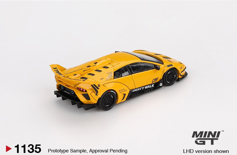 미니지티(1135) 1:64 람보르기니 LB-실루엣웍스 무르시엘라고 GT EVO - 옐로우 이미지