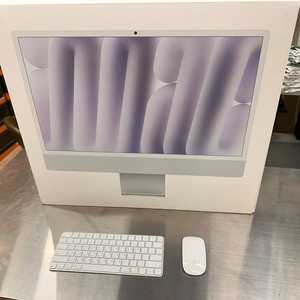 애플 아이맥 m4 10코어(8코어아님) 16g ssd 512 풀박스 + 인클루져 허브 + 외장디스크 거치대 이미지