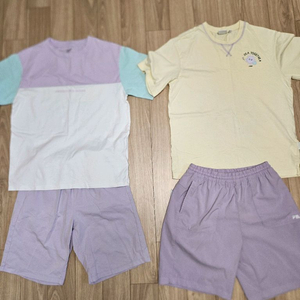 탑텐키즈.휠라 반팔 반바지 세트 이미지