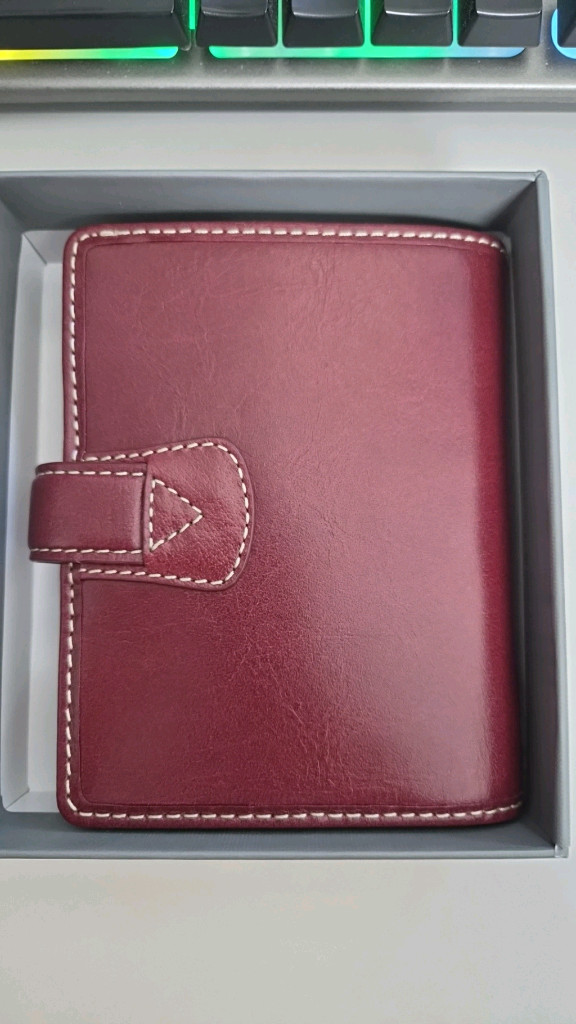 파일로팩스 포켓 사이즈 버건디 A7 다이어리 이미지