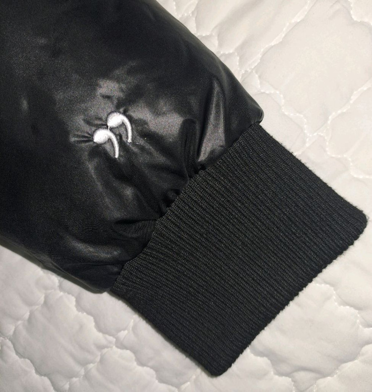 (공홈품절)애즈온 y2k 크롭 숏 푸퍼 자켓 블랙 이미지