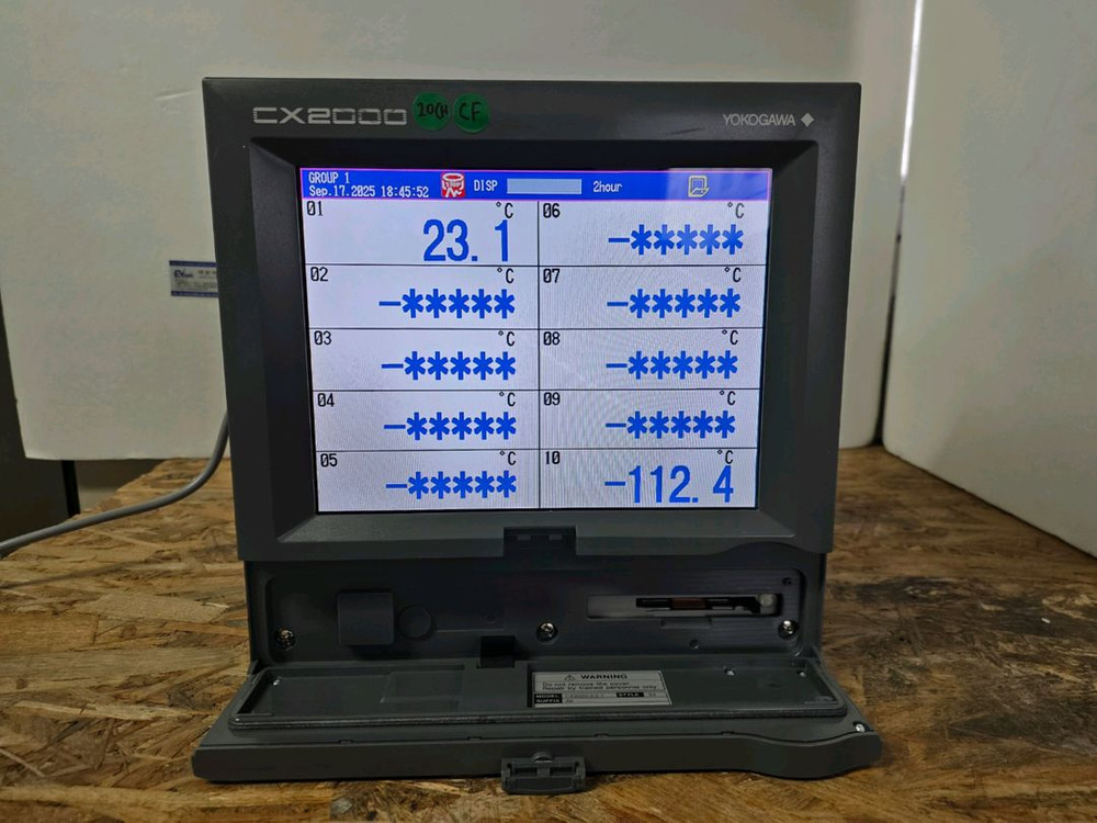 Yokogawa CX-2000 CX-2020 디지털 레코더 온도기록계 판매합니다 이미지