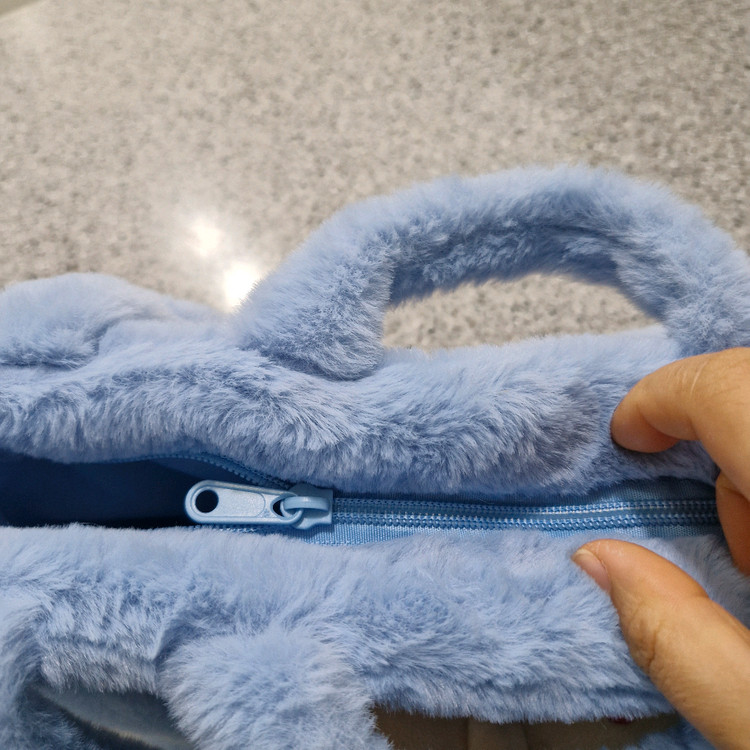 짱구 털 토끼 토트백 가방 이미지