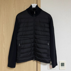 [XXL] 24 / 25 몽클레어 트리콧 울 가디건 니트패딩 블랙 이미지